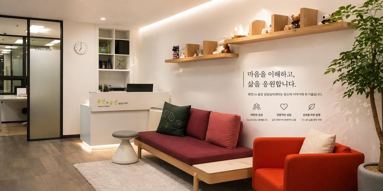 휴먼in공감 상담심리센터 내부